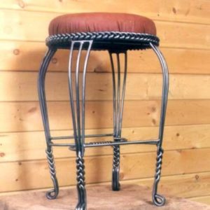 Кованый табурет "Плетенка"