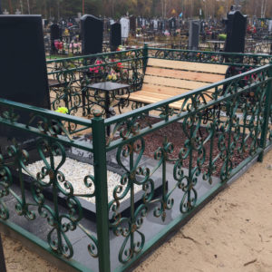 Кованая оградка на могилу "Леший"